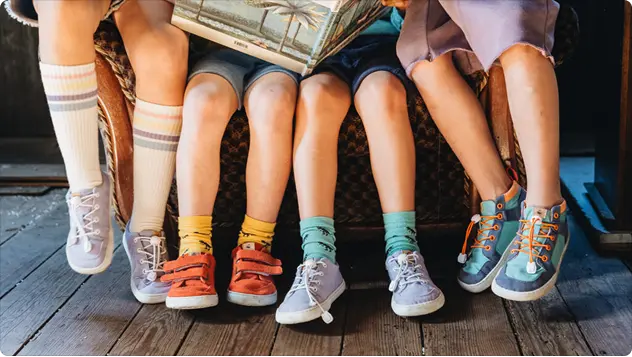 Otroška bosonoga obutev